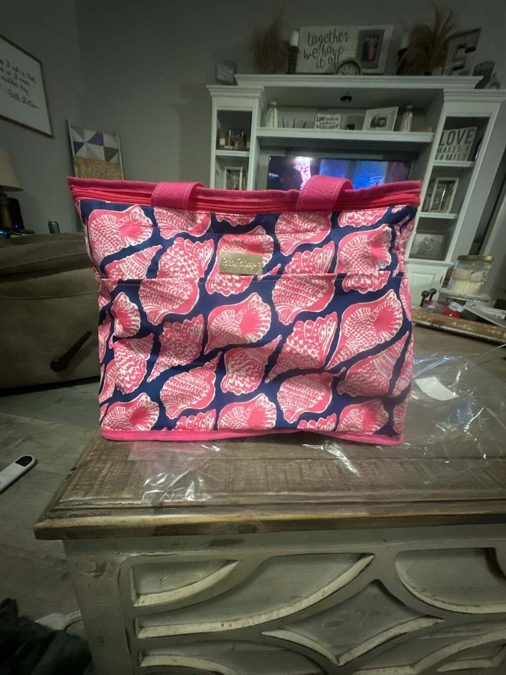 Lilly Pulitzer Cute As A Shell Insulated Beach Cooler Tote Bag